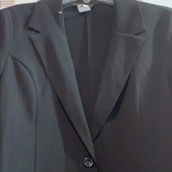 Mandee Black Blazer with Striped Cuffs, NWOT - Picture 3 of 5